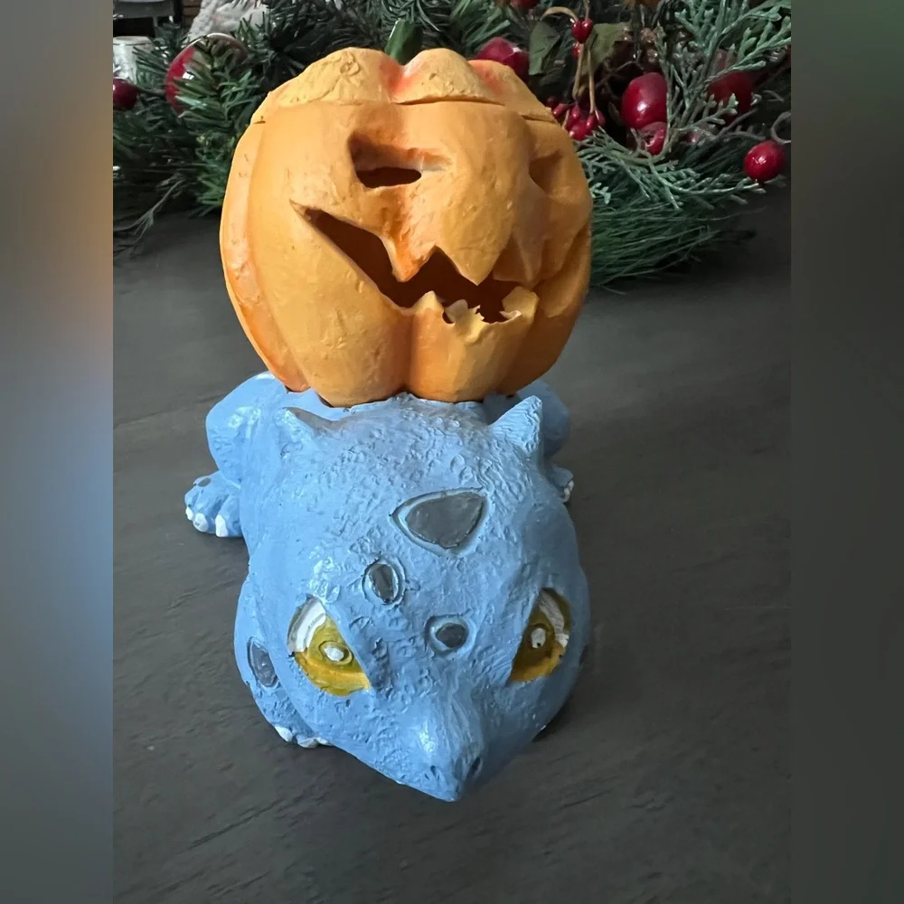 Pokemon Bulbasaur with Pumpkin garden Decor